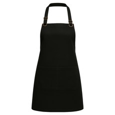 Kandeo Leather 掛頸式帆布Roa圍裙 5種尺寸, 黑色, 1個