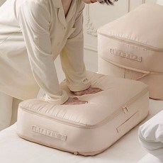 壓縮式衣物寢具收納箱 單一顏色 130L, 1個, 1入