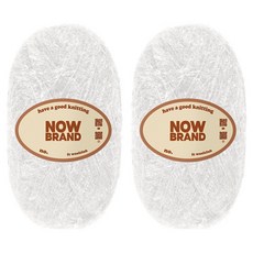 울클럽 NOWBRAND 수세미 실 80g, 101 흰색, 2개