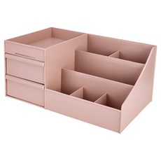 미소로운 멀티수납함 사무용품 정리함, 멀티핑크, 1개
