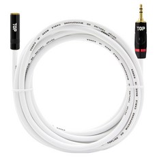 HDtop 3.5 立體聲 AUX MF 延長線 5米, 1個, 白色, HT-TP898