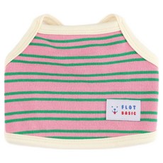 플로트 강아지 파르페 크롭 나시, 핑크, 1개