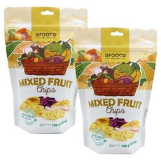 LAFOOCO 綜合水果脆片, 2個, 100g
