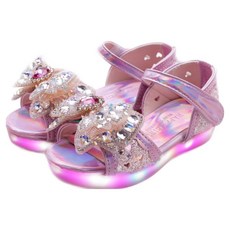 FootFoot 女童軟心閃亮LED涼鞋