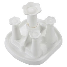 썸즈마인 디자인 컵걸이 4홀더, 화이트, 1개