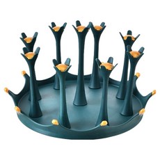 Thumbsmine 旋轉杯架 9鉤, 1個, 深綠色