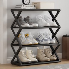 Pavorabo DIY鞋櫃 42 x 49.5 x 18.5 cm, 4層, 黑色