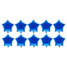 Irop商店 美麗星星氣球 33~35cm, 藍色, 10個