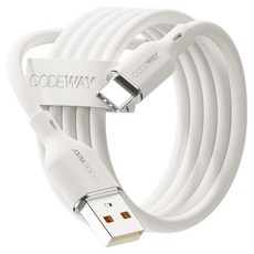 CODEWAY Type-A轉Type-C Palette高速充電線, 奶油白, 1個, 2m