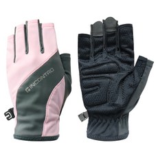 인콘트로 플레어 논슬립 실리콘 스포츠 반장갑 양손세트, 1세트, 연분홍색
