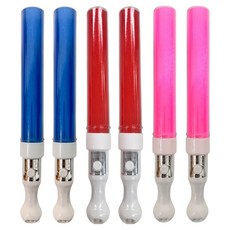 파티공구 LED 응원 야광 막대봉 6p 세트, 레드, 레드, 핑크, 핑크, 블루, 블루, 1세트