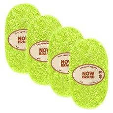 WoolClub Now Brand 菜瓜布線 80g, 4個, 116 黃綠色