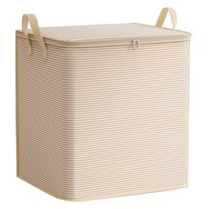 하우스핏 대용량 이불 의류 정리함, 베이지, 1개