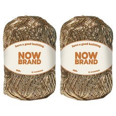 WoolClub Now Brand 高級金屬紗 編織線 70g, 2個, 106 香檳金色