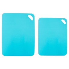 GHIDINI 高級廚房砧板 大 + 小 套組 天空藍, 1套, 砧板2種