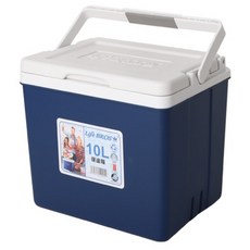 HICKIES 便攜式戶外露營野餐釣魚旅行冰桶, 10L, 藍色