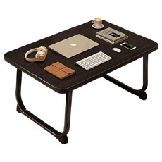 Maripore筆電書桌學生用折疊式平面型床桌 60*40cm, 黑色