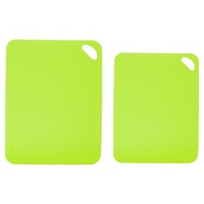GHIDINI 高級廚房砧板 大+小套組 綠色, 1套, 砧板2種