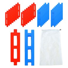 Bebiboom 方形多功能積木 30p + 大型整理網 套組, 1套, 隨機出貨