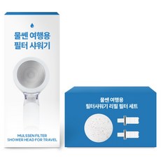 Nature Living 旅行用強力水壓濾芯蓮蓬頭+專用濾芯組, 1組, 混色