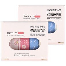 포텐키트 이쁜 데코테이프 1cm x 2m 5롤 x 2p 세트, 타입3, 1세트