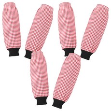 Bishomele 堅固耐用工作用雙手袖套 2入 x 3組, 紅色