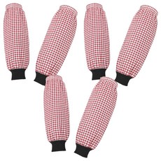 Bishomele 堅固耐用工作用雙手袖套 2入 x 3組, 粉紅色