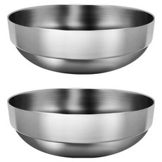 Casabeni 不鏽鋼雙層冷麵碗 中 21 x 7.5 cm, 2個, 單一顏色