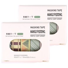 포텐키트 이쁜 데코테이프 1cm x 2m 5롤 x 2p 세트, 타입2, 1세트