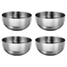 Casabeni 不鏽鋼雙層湯碗 大 14 x 5.5 cm, 4個, 單一顏色