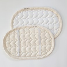 AiRabbit 嬰幼兒四季用雙面枕頭 附汗墊固定帶, 淺米色