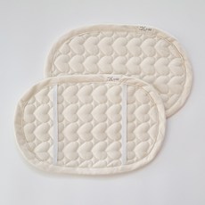 AiRabbit 嬰幼兒用四季雙面枕 附汗墊及固定帶, 淺米色