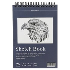 Easy Store 簡潔A型素描本, 1個, A5, 25張