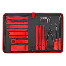 씨티알 차량용 리무버 내외장재 패스너 탈거 수리 공구 20p 세트, 혼합색상, 1세트