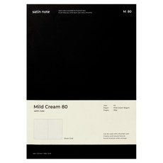 비온뒤 새틴 마일드 크림 모눈 노트 A5 M80, BLACK, 1개