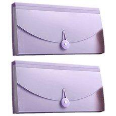 포텐키트 데일리 아코디언파일 26.3 x 14 cm, 퍼플, 2개