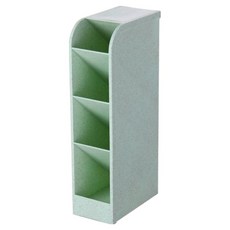 덴빌리어 심플한 책상정리 수납함 5 x 9 x 20.3 cm, 그린, 1개
