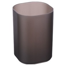 덴빌리어 심플한 책상정리 원형 수납함 7.1 x 10 cm, 블랙, 1개