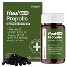 펫생각 반려동물 리얼 그린 프로폴리스 영양제 45g, 180정, 면역/항산화, 1개