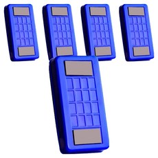 Allincell 現代白板擦 5入, 藍色1