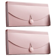 Potenkit 日常風琴夾 26.3 x 14 cm, 2個, 粉紅色