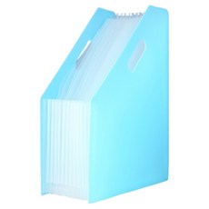 모던베이스 간편 다중수납 A4 아코디언 파일꽂이 258 x 325 mm, 블루, 1개