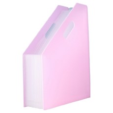 모던베이스 간편 다중수납 A4 아코디언 파일꽂이 258 x 325 mm, 핑크, 1개