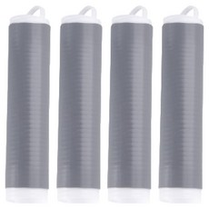 Darurion 廚房多用途手把矽膠壓縮管 小型, 灰色, 4個