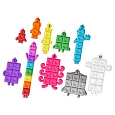 NUMBER BLOCKS 感官泡泡按壓玩具 IN96929, 1個
