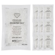 BATH'CHARM 鑽石鹽 白色, 10個, 80g