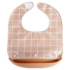 로시테라 성인용 탈부착 턱받이, 카키 싱글 S, 1개