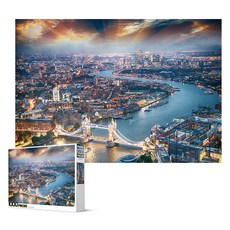 倫敦上空落下的光芒 拼圖, 1000件, 1個, 混合顏色