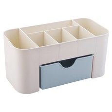 덴빌리어 다용도 책상정리 수납함 19 x 9.5 x 10 cm, 블루, 1개
