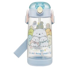 Skater PDSH5 防滑直飲吸管水壺, 1個, 角落生物, 480ml